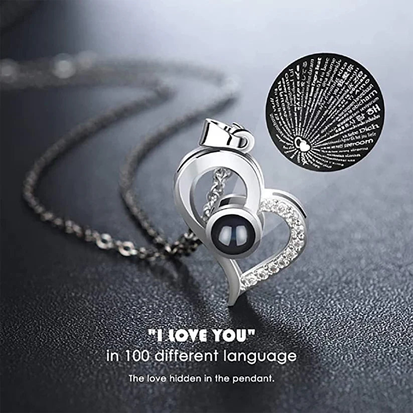 Real Preserved Rose Box + Engraved Necklace