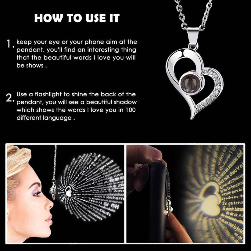 Real Preserved Rose Box + Engraved Necklace