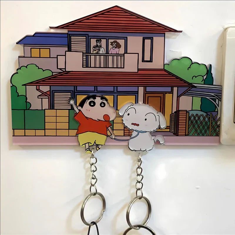 ShinChan & Shiro Acrylic Keychain