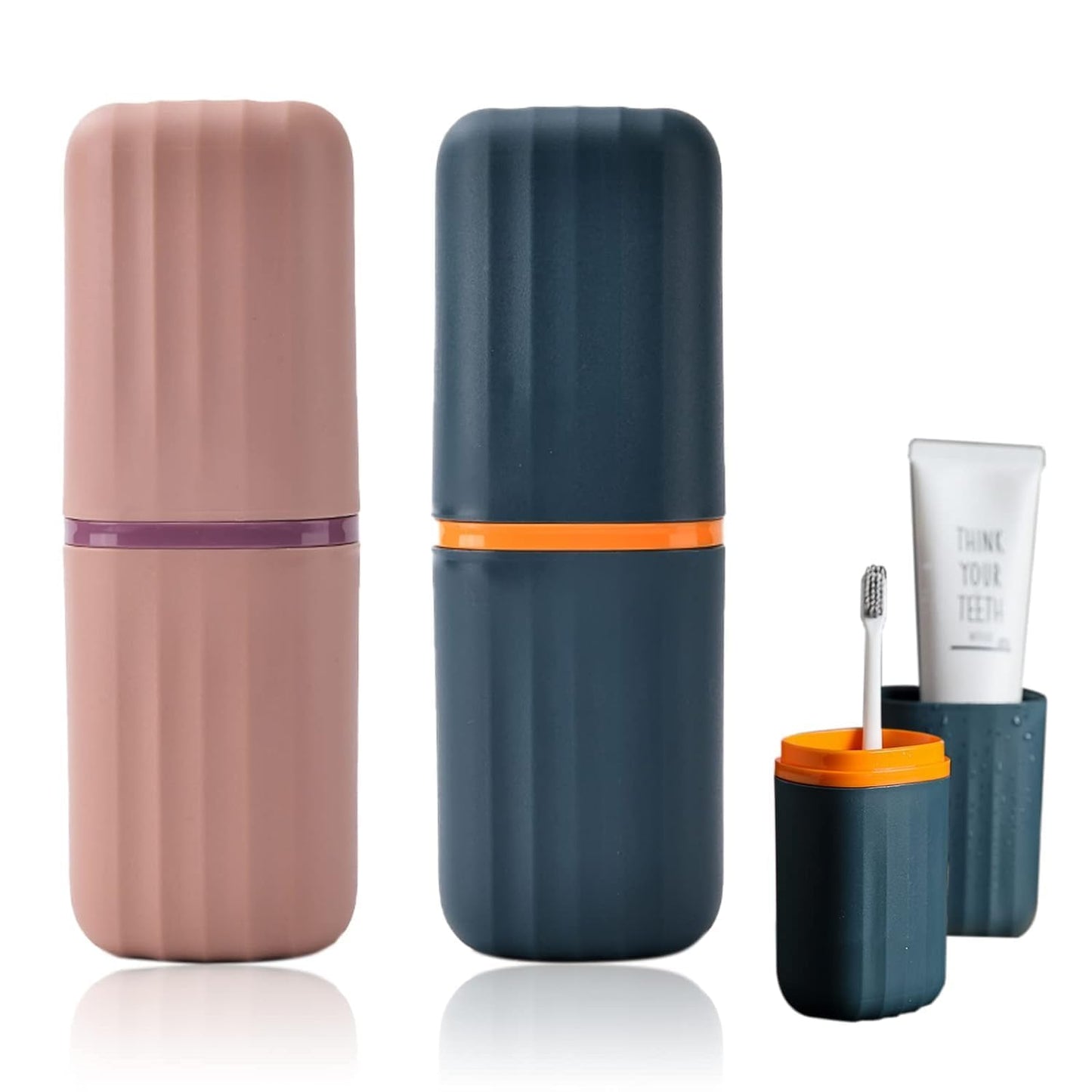 Toothbrush Holder- Pack of 2 (Multi Color)