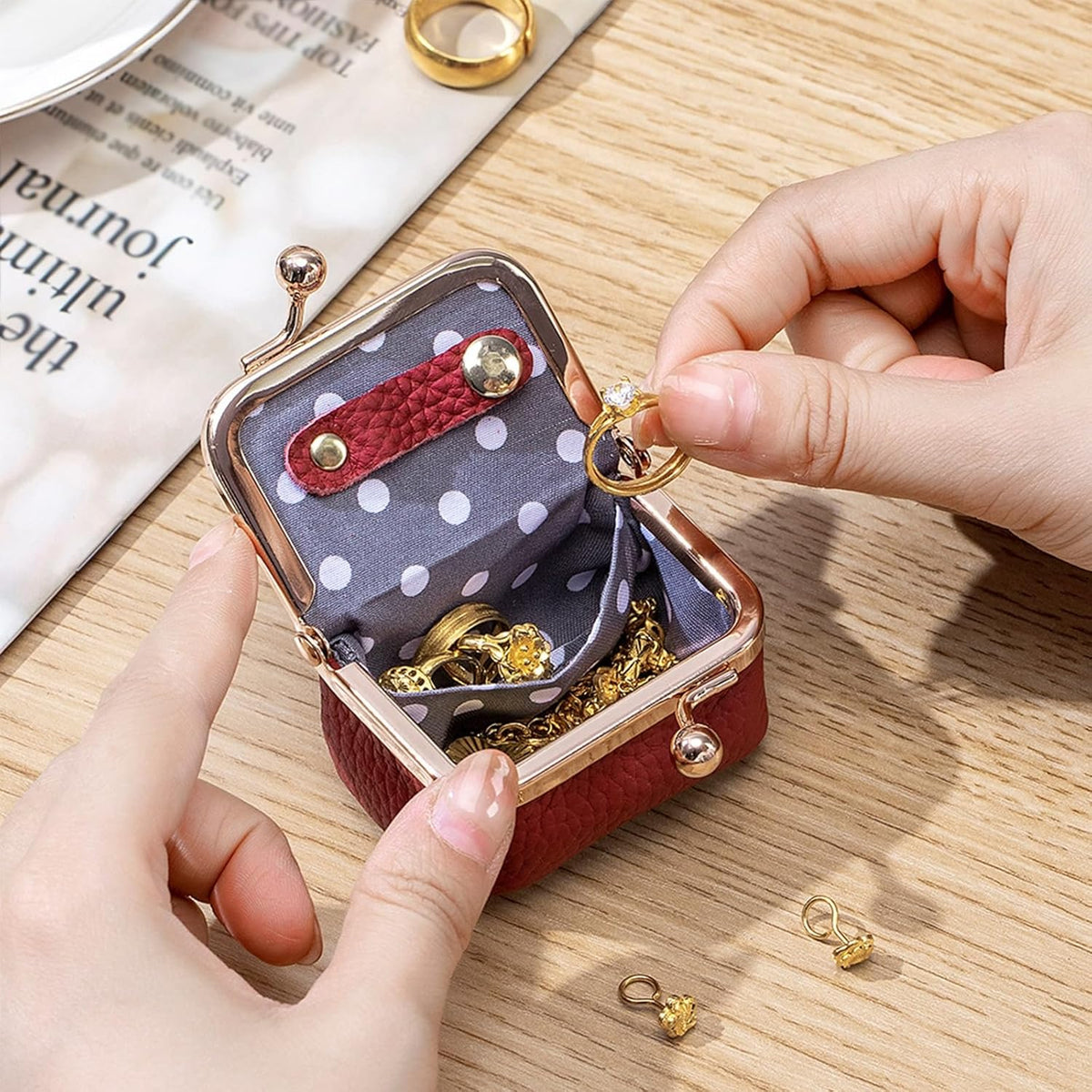 Mini Portable Jewellery Box