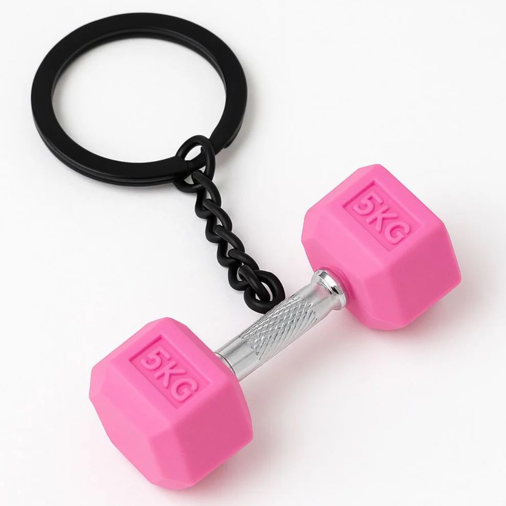Mini Fitness Keychain Set- Dumbbell+ Plate