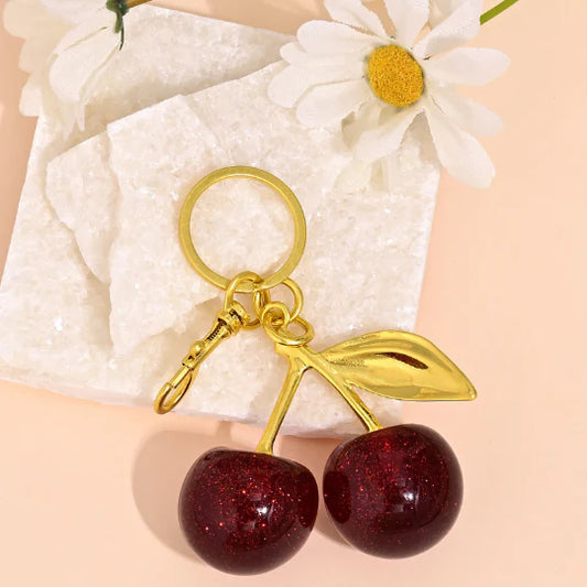 Cherry Charm Keychain