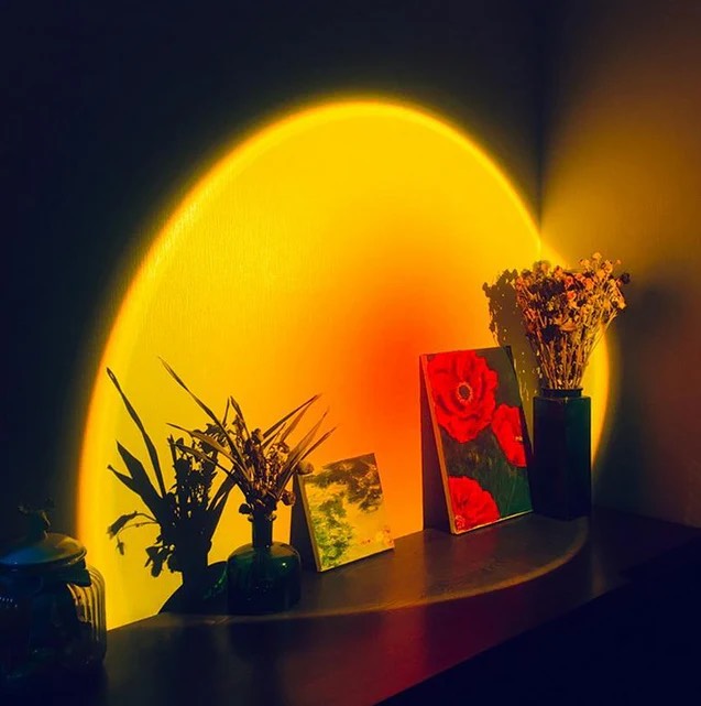 Sunset Lamp by All Essentials with 16 Colors in 1, with Remote