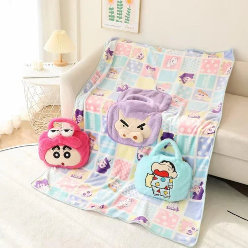 Shinchan Portable Strap Blanket