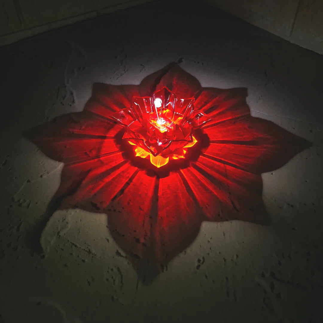 3D Reflective Diya Set- Pack of 12