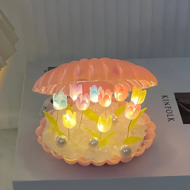 Shell Tulip Handmade Night Lamp