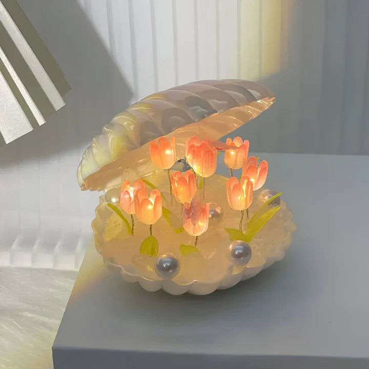 Shell Tulip Handmade Night Lamp