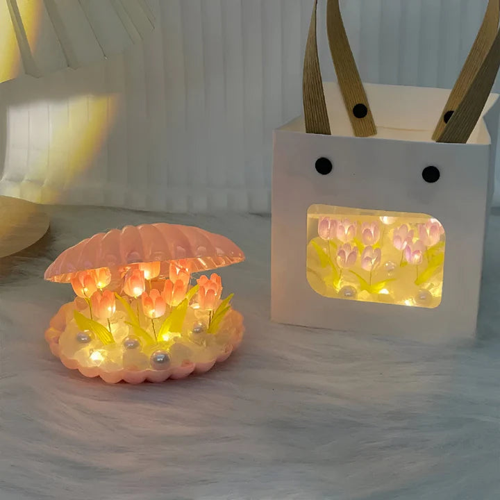 Shell Tulip Handmade Night Lamp