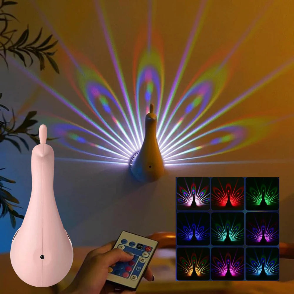 Magical Peacock Night Lamp