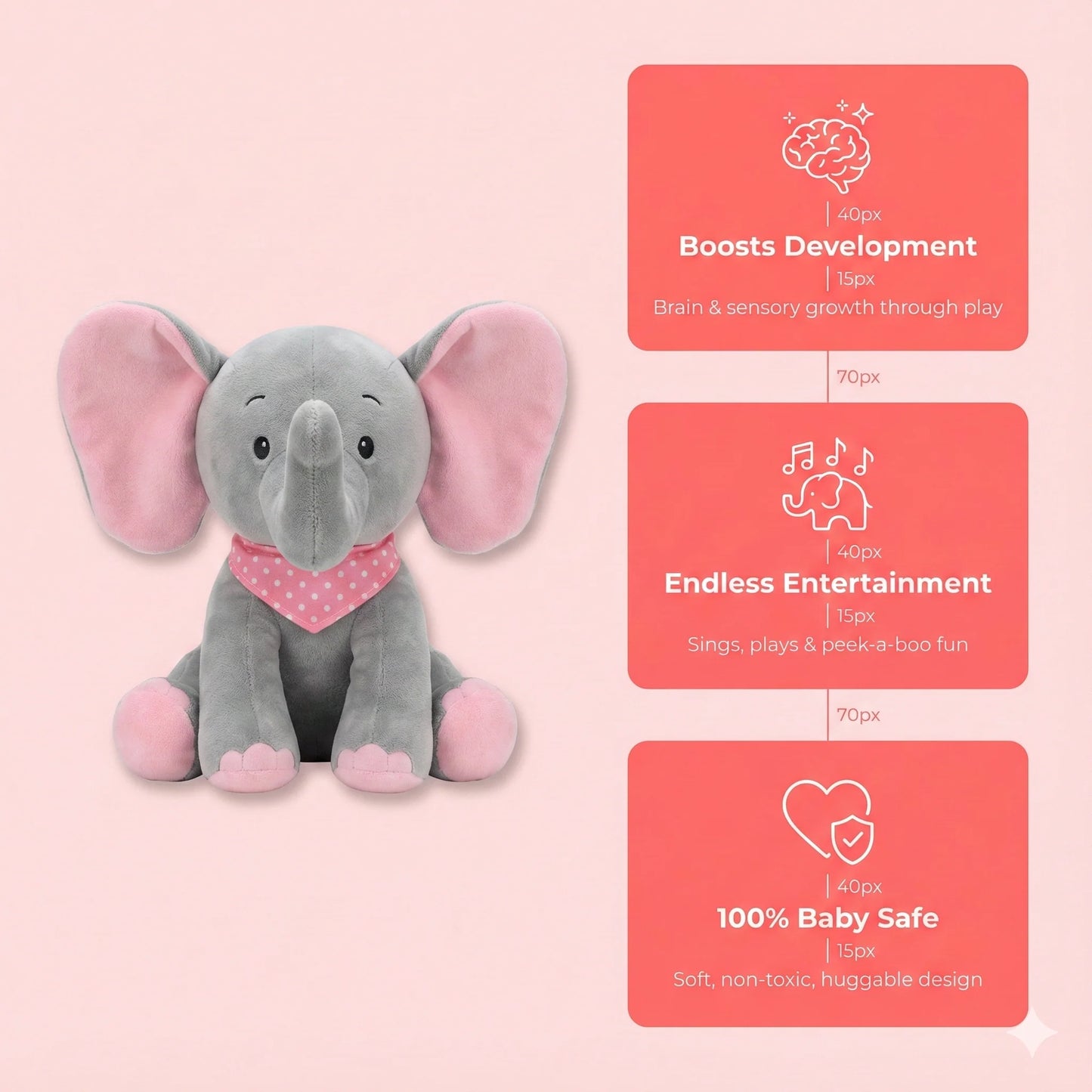 Peek-A-Boo Elephant Toy