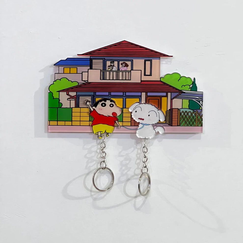 ShinChan & Shiro Acrylic Keychain