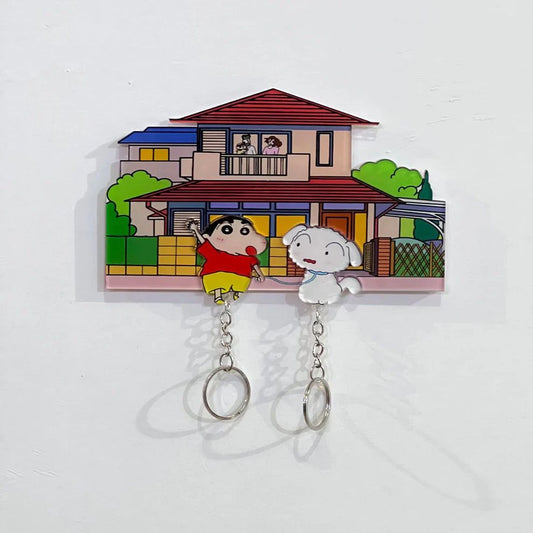 ShinChan & Shiro Acrylic Keychain
