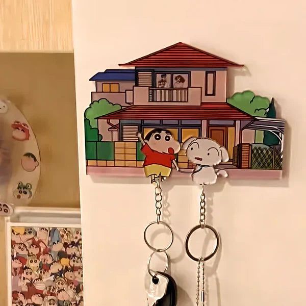 ShinChan & Shiro Acrylic Keychain