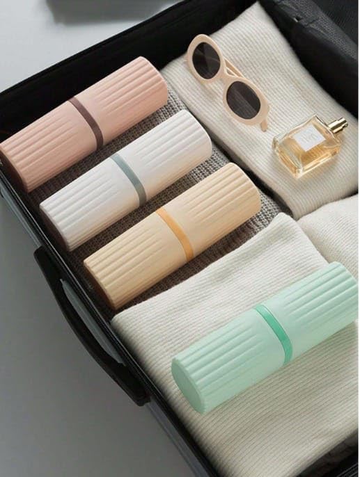 Toothbrush Holder- Pack of 2 (Multi Color)